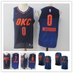 Basketball Oklahoma City Thunder All Players Option Navy Jersey Statement Edition- Player Style
