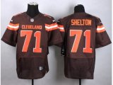 Nike Cleveland Browns #71 Danny Shelton elite Brown jerseys