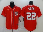 Men's Washington Nationals #22 Juan Soto Red 2020 Stitched Baseball Jersey
