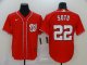Men's Washington Nationals #22 Juan Soto Red 2020 Stitched Baseball Jersey