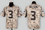 nike nfl seattle seahawks #3 wilson elite camo [USMC Camo]