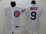 Men's Chicago Cubs #9 Javier Baez New White 2020 Stitched Baseball Jersey