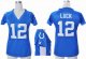 nike women nfl indianapolis colts #12 luck blue jerseys [draft h