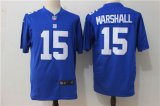 Mens New York Giants #15 Brandon Marshall Blue Game NIKE NFL Jerseys