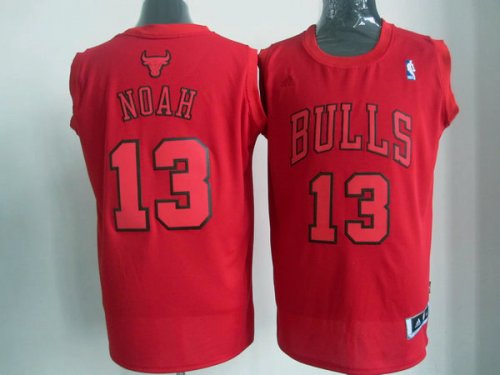 nba chicago bulls #13 noah red jerseys [fullred]
