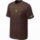 New Orleans Saints T-shirts brown