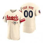 Baseball Jerseys Custom Los Angeles Angels Men Cream Stitched 2022 City Connect Jersey