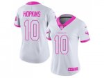 women's nike houston texans #10 DeAndre hopkins white pink rush limited nfl jerseys