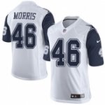 youth nike nfl dallas cowboys #46 alfred morris white stitched nfl rush jersey