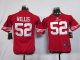nike youth nfl san francisco 49ers #52 willis red jerseys
