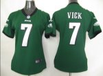 nike women nfl philadelphia eagles #7 vick green jerseys