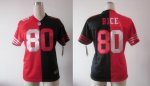 nike women nfl san francisco 49ers #80 jerry rice red-black [Eli