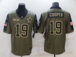 Mens Football Dallas Cowboys #19 Amari Cooper Olive 2021 Salute To Service Limited Jersey