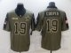 Mens Football Dallas Cowboys #19 Amari Cooper Olive 2021 Salute To Service Limited Jersey