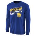 golden state warriors breaking history long sleeves t-shirt royal
