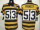 nike nfl pittsburgh steelers #53 pouncey throwback yellow black