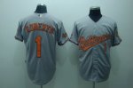 Baseball Jerseys baltimore orioles #1 roberts grey(cool base)