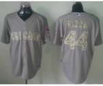 mlb chicago cubs #44 rizzo grey jerseys [number camo]
