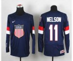 2014 world championship nhl jerseys USA #11 nelson blue