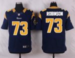 nike st.louis rams #73 robinson blue elite jerseys