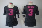 nike women nfl seattle seahawks #3 wilson dk.grey [breast cancer