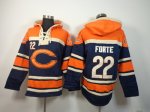 nike nfl chicago bears #22 forte oranger-blue [pullover hooded s
