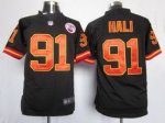 nike nfl jerseys kansas city chiefs #91 hali black jerseys [game