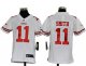 nike youth nfl san francisco 49ers #11 smith white jerseys