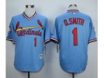 MLB St. Louis Cardinals #1 Ozzie Smith Blue 1982 jerseys