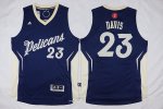 nba new orleans pelicans #23 anthony davis blue 2016 new jerseys