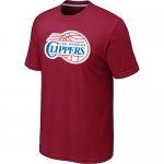 nba los angeles clippers big & tall primary logo red T-Shirt