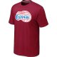 nba los angeles clippers big & tall primary logo red T-Shirt