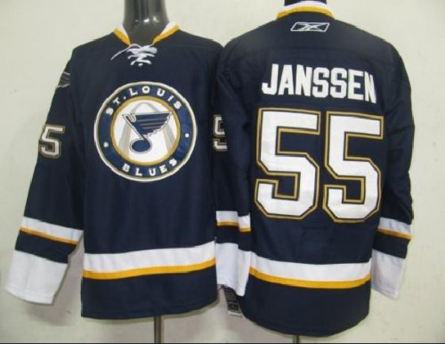 Hockey Jerseys st.louis blues #55 janssen blue third jersey