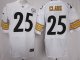nike nfl pittsburgh steelers #25 clark elite white jerseys