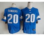 nike nfl detroit lions #20 sanders elite blue jersey