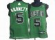 Basketball Jerseys boston celtics #5 garnett green(black number)