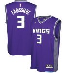 Men's Sacramento Kings #3 Skal Labissiere Purple Road Basketball Jerseys