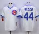 mlb chicago cubs #44 anthony rizzo white cooperstown stitched jerseys [blue strip]