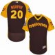 men's majestic washington nationals #20 daniel murphy brown 2016 all star national league bp authentic collection flex base mlb jerseys