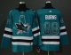 Hockey San Jose Sharks Stitched adidas Home Authentic Teal Drift Fashion Jersey