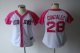 women mlb jerseys boston red sox #28 gonzalez white and pink che