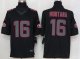 nike nfl san francisco 49ers #16 montana black jerseys [nike lim