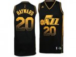 nba utah jazz #20 hayward black jerseys