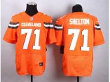 Nike Cleveland Browns #71 Danny Shelton elite Orange jerseys