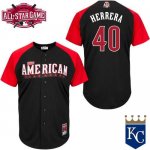 Royals #40 Kelvin Herrera Black 2015 All-Star American League St