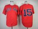 mlb boston red sox #15 dustin pedroia red jerseys