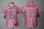 nike women nfl chicago bears #15 marshall pink [nike love]