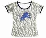 nike women detroit lions zebra T-Shirt
