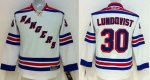 youth nhl new york rangers #30 lundqvist white jerseys