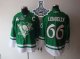 Men Pittsburgh Penguins #66 Mario Lemieux Green St Patty's Day 2017 Stanley Cup Finals Champions Stitched NHL Jersey